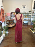 Cranberry Flower Dress