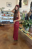 Cranberry Flower Dress