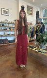 Cranberry Flower Dress