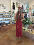 Cranberry Flower Dress