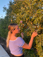 Lilacs and Cream Top